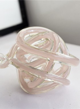 每周一三五10点上新/北欧简约彩色玻璃麻团摆件家居桌面装饰H4-4