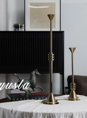 蜡台摆件复古样板房客烛TEJ厅法式电视柜玄关柜厅柜餐别风墅软装