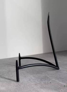 铁F99JTJ6J艺赏支盘子托架架碟茶饼大圆盘陈列架瓷盘底盘座盘子子