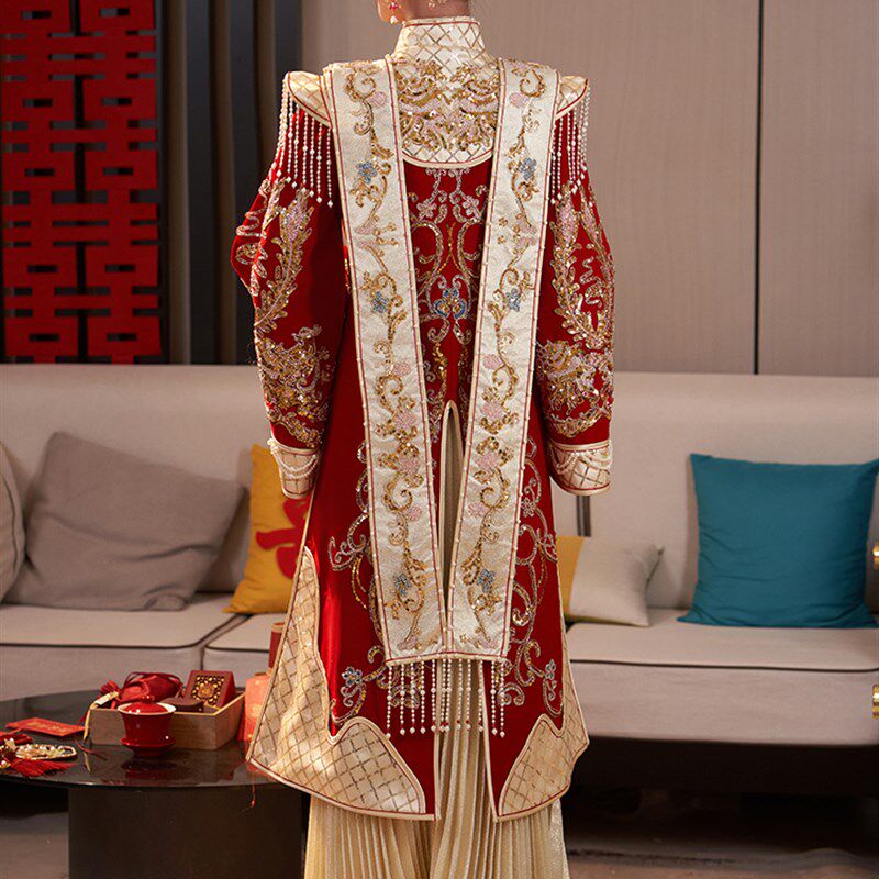 明制汉服婚服秀禾服2024新款新娘孕妇中式嫁衣结婚凤冠霞帔大码,淘宝优惠券,粉丝福利购,淘宝优惠卷