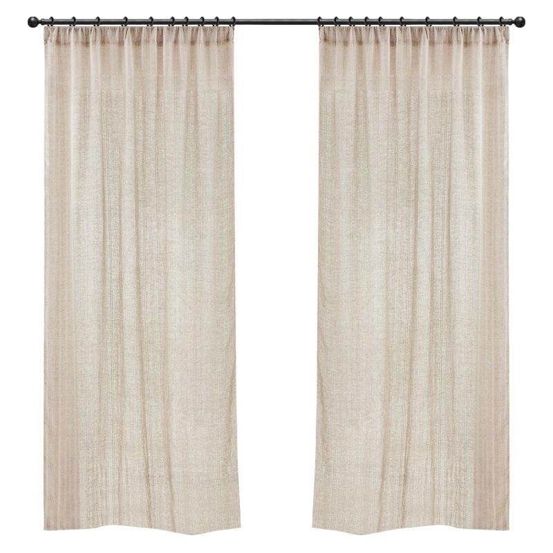 日式亚麻扶风纱窗中古VIF窗帘纱帘纱客厅飘风窗原木透不透人光白,淘宝优惠券,粉丝福利购,淘宝优惠卷