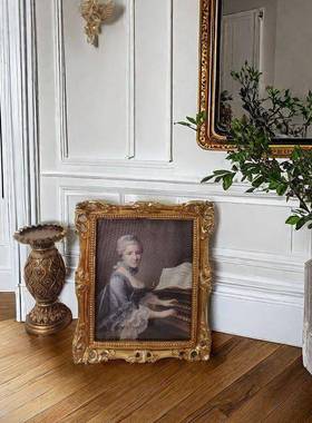 复古轻礼奢框卧室玄关走廊挂画宿壁画小众相JYZ-0020框画组合法式