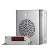 Time-based broadcast of company, enterprise and unit attendance machines, clock-in and clock-in voice prompts, and timed advertising machines