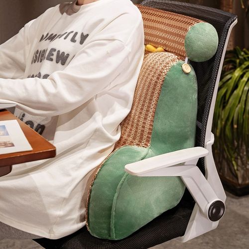 夏季凉席床头靠垫软包孕妇护腰靠枕大靠背沙发床上宿舍学生腰垫 - 图1