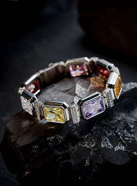 七彩方糖幸运手链爆闪