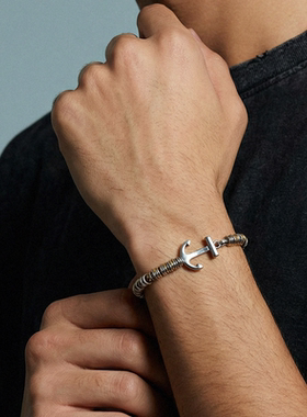 Zippo/之宝启航手链男士不规则小众设计重叠简约高级感百搭礼物