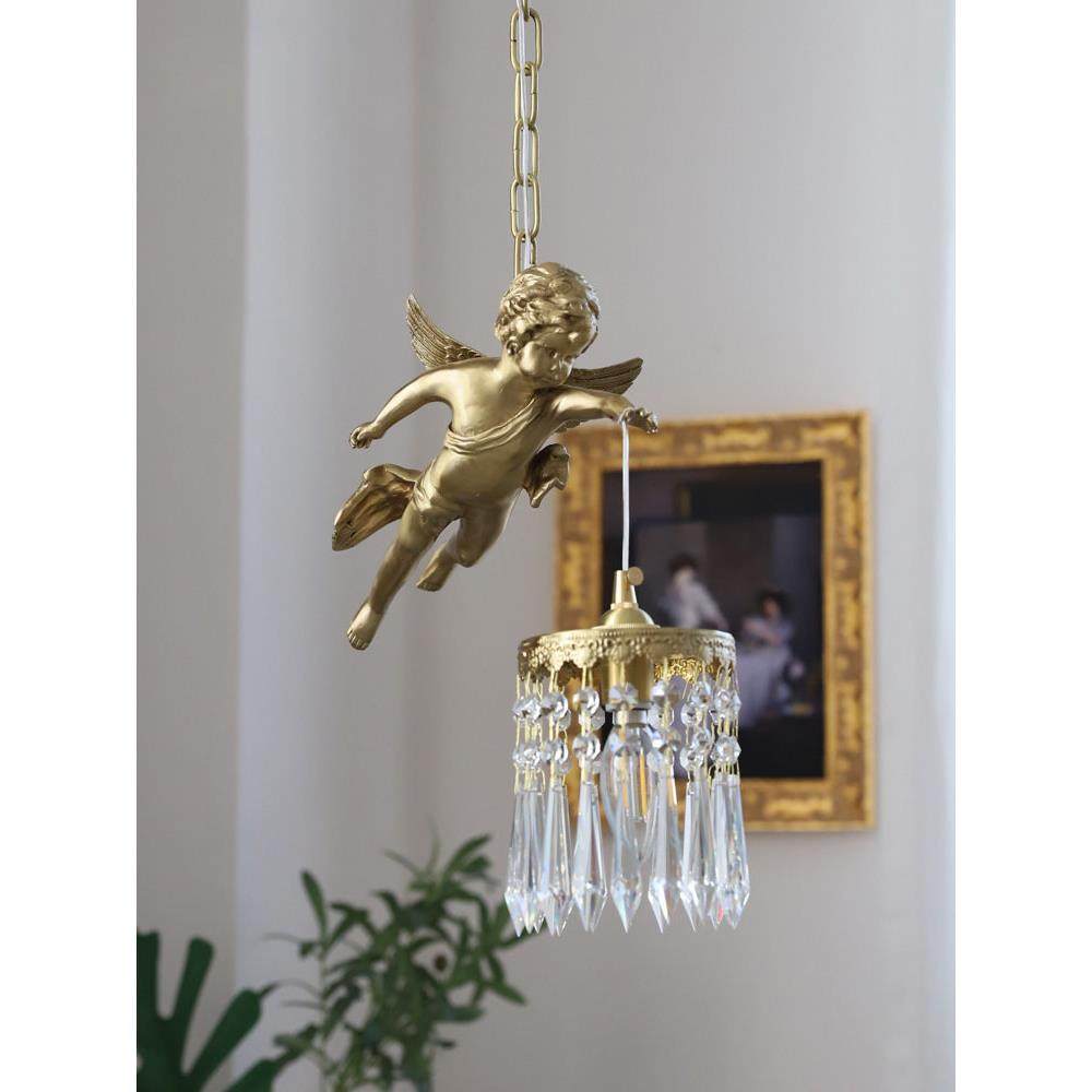 法古式中全Angel吊灯阳台卧室XL-D0512餐厅欧铜美古吊典Vintage天,淘宝优惠券,粉丝福利购,淘宝优惠卷