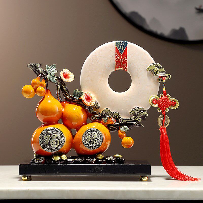 新中式葫芦摆件乔迁新居礼品客厅酒柜玄关搬新房子家居装饰品,淘宝优惠券,粉丝福利购,淘宝优惠卷