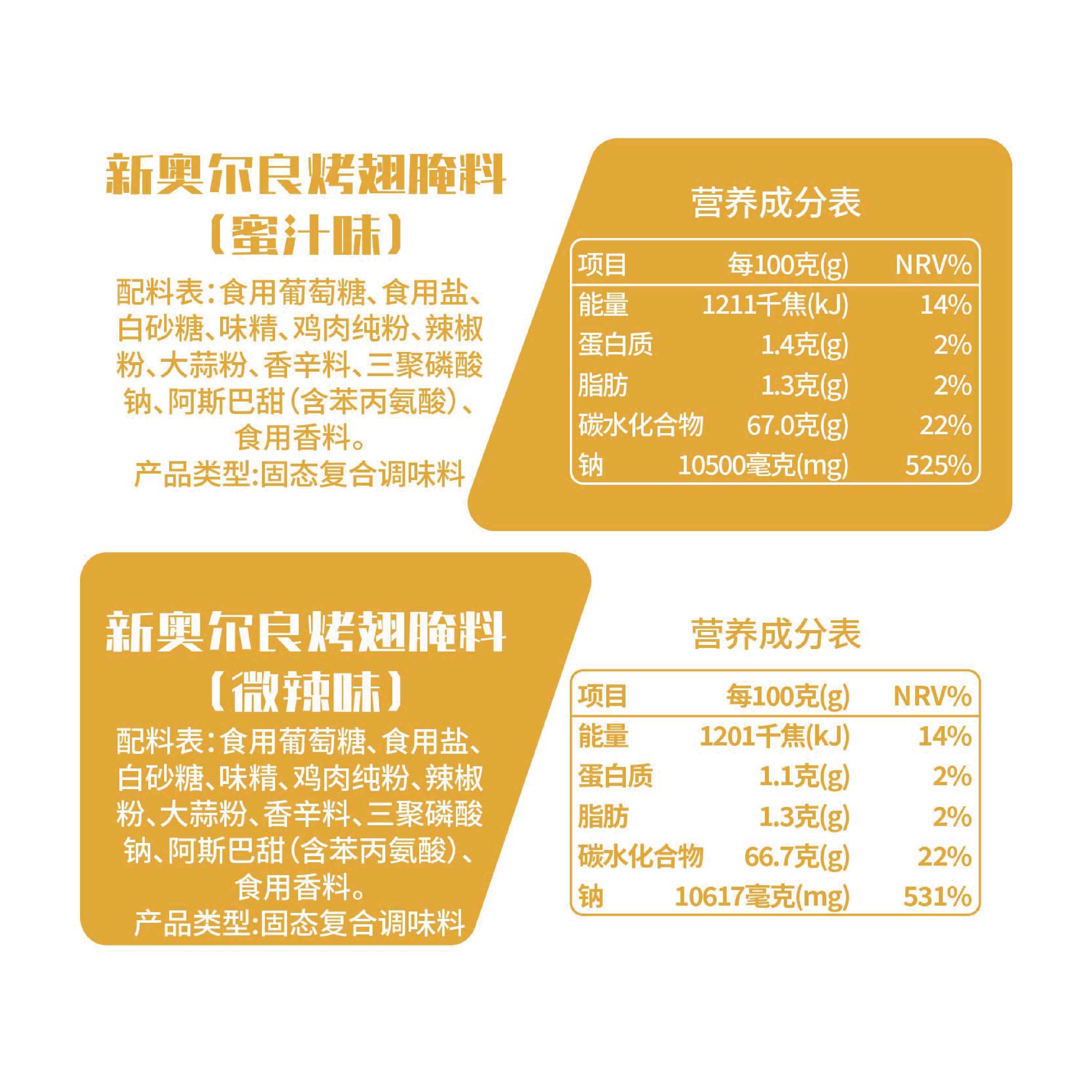 新奥尔良烤翅腌料蜜汁微辣家用不辣烤鸡翅腌制料烧烤调料,淘宝优惠券,粉丝福利购,淘宝优惠卷