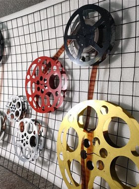 复古怀旧老电影胶片35毫米35mm胶片胶卷电影片夹创意道具摆件套装