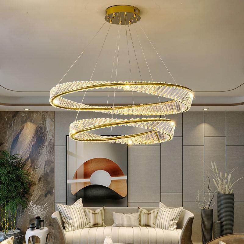 客厅厅吊灯轻奢简大气le351d水晶灯现代约卧室餐灯网红灯新款环形,淘宝优惠券,粉丝福利购,淘宝优惠卷