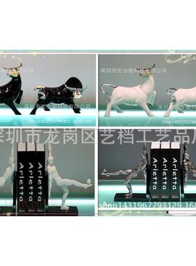 动物摆饰YD-F3侣对品牛个性电度创意家居品树饰脂情工艺摆件