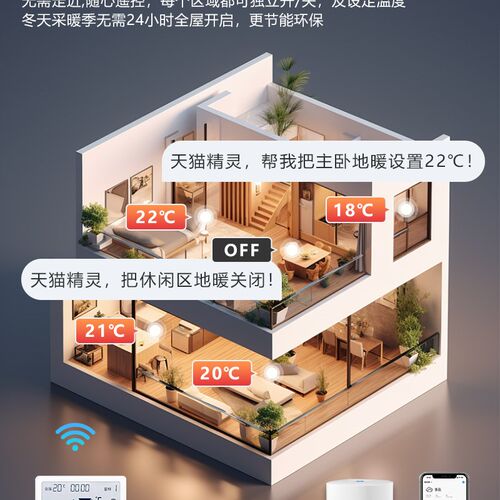 暖天下电地暖发热地板强化实木 全屋地暖石墨烯电热膜加热膜模块 - 图1