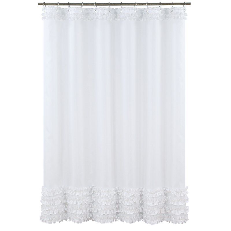 欧式潮流时尚特大浴帘清新涤纶布加厚防水洗澡间手工裙摆加厚挂帘,淘宝优惠券,粉丝福利购,淘宝优惠卷