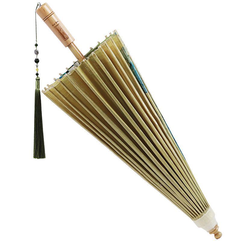 毕六福油纸伞防雨防晒实用千里江山古风伞无味老式雨伞手工汉服伞,淘宝优惠券,粉丝福利购,淘宝优惠卷