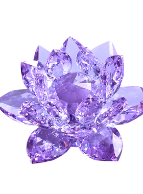 镇店之宝水晶莲花好运连连装饰品饰品汽车用家居摆件内结婚礼物