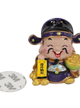 树脂小摆桌件面财神爷列树摆脂雕像创65456122意装饰件系现货