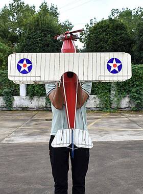 式复铁古艺吊装双翼飞欧机模型美创意家居道6161具摆件大型陈软装