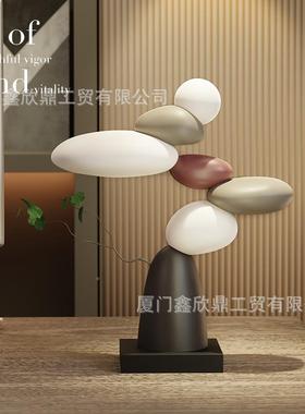 艺术客厅电高柜旁边落地SGN时大型摆件轻视奢来运转级艺