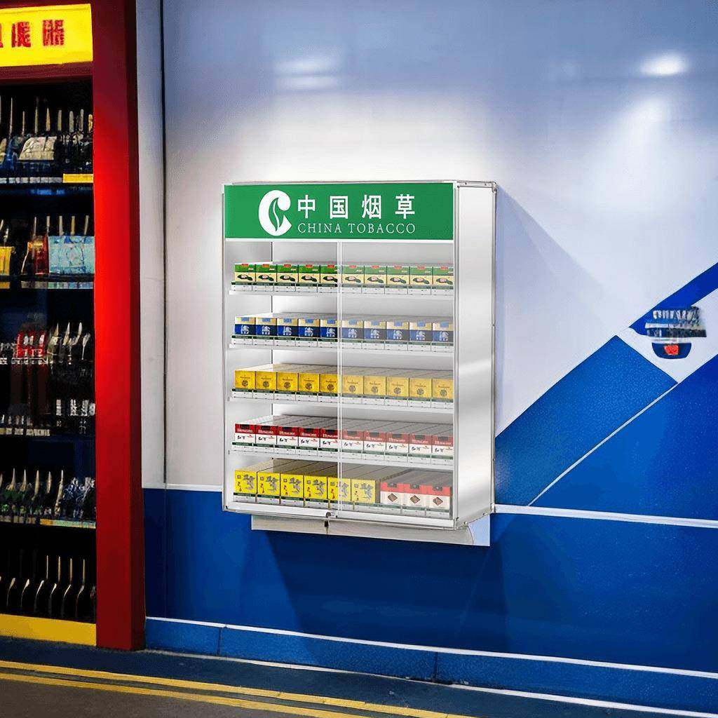 带告牌带灯烟柜挂墙器式香烟架展示架带推烟烟便广利店522香柜展,淘宝优惠券,粉丝福利购,淘宝优惠卷