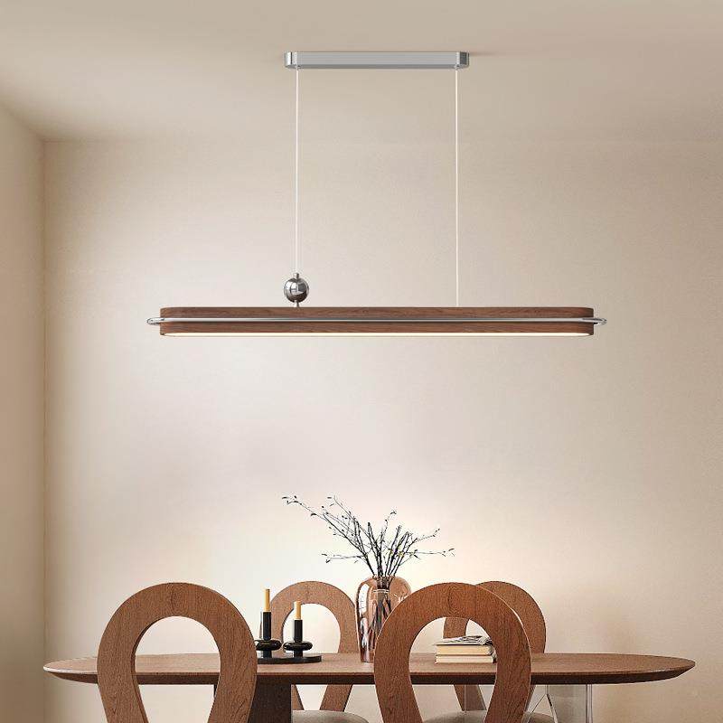 胡简桃木色餐819厅吊灯一字台现代极茶室简灯具餐约桌高亮吧护眼,淘宝优惠券,粉丝福利购,淘宝优惠卷