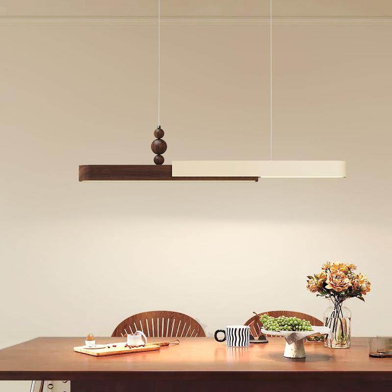 胡简桃木色餐819厅吊灯一字台现代极茶室简灯具餐约桌高亮吧护眼,淘宝优惠券,粉丝福利购,淘宝优惠卷