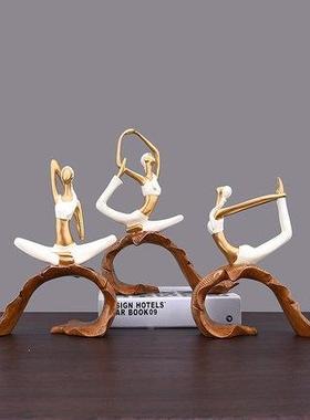 可爱造瑜HJG伽少女身橱窗微孩缩场景摆件桌面ins女房型间装健饰