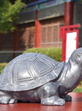 鱼居缸景家XYL装饰刻雕雕刻乌龟石头原石青石乌龟摆件庭院石龟造