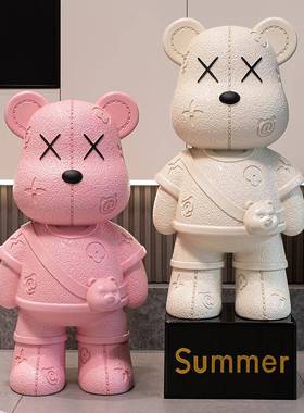 新款号暴力熊钱罐客厅家居轻UYU奢简约电视柜大落地存创装饰意品