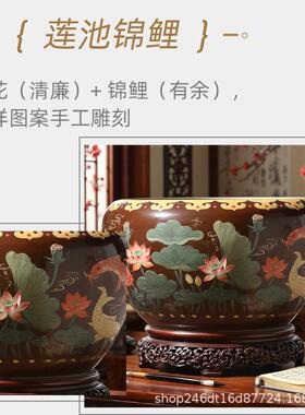 流水件摆循环水喷泉生办公室装乔饰品迁开业礼品摆件财龙纹101门