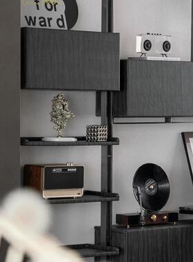 式现代音乐主书题仿真立黑胶复古唱片机摆留声机样板间ES-A6155售