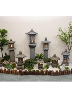 仿石玻璃钢室内造景流水迎客松摆件循环水庭院仿真新植绿茶室中式