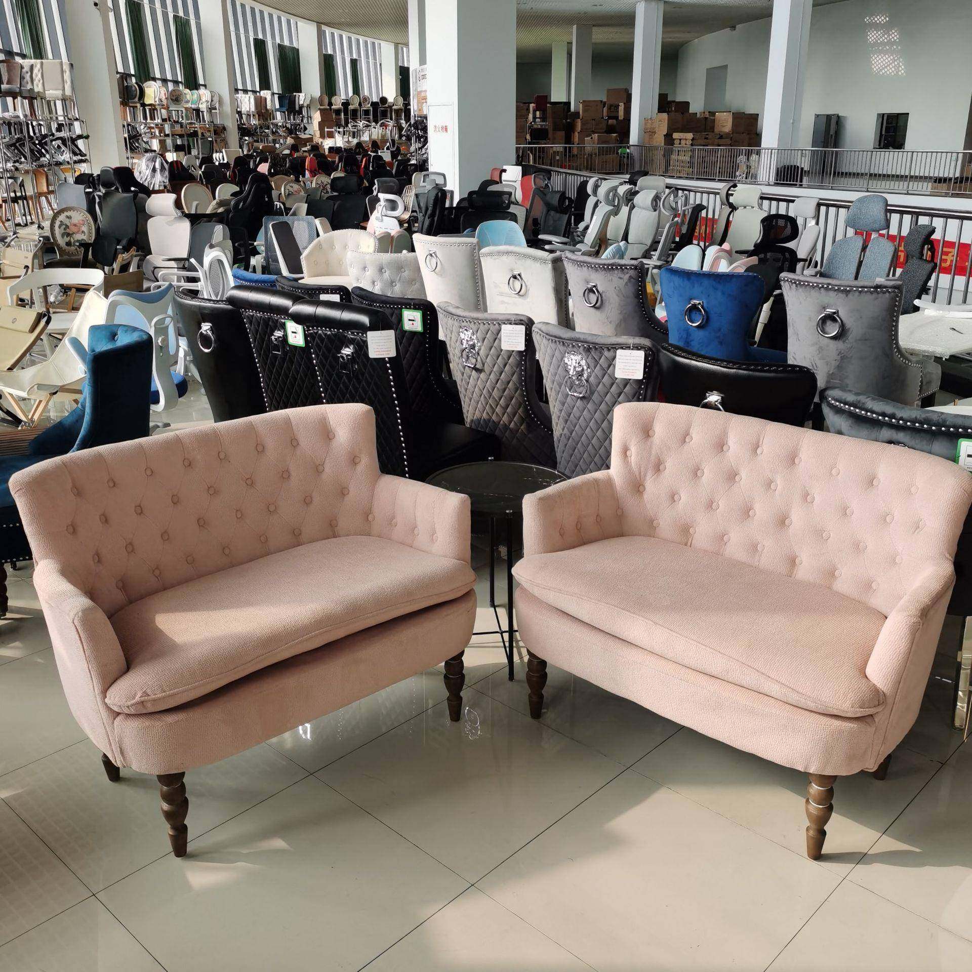 公主粉红沙发繁星拉扣女生卧室民宿庄园客房双人布艺沙发椅盟,淘宝优惠券,粉丝福利购,淘宝优惠卷