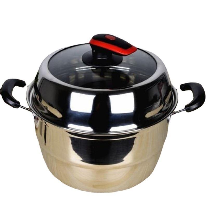 不锈钢锅盖304立加高ZCP可视不锈玻钢璃锅盖可锅盖厂炒家 - 图1