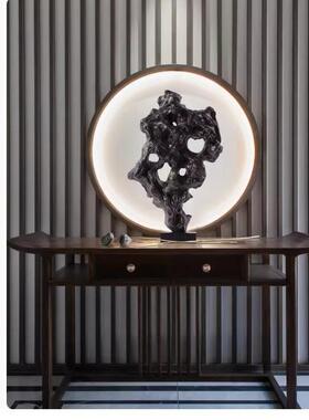 艺贝子塑中式太新湖石落地摆艺术品雕JLP样件品房玄关酒店大堂装