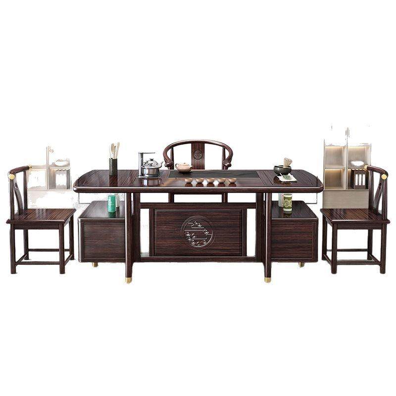中式紫檀木客厅阳台茶桌椅合组轻奢高STP档桌茶泡茶茶桌一体一整,淘宝优惠券,粉丝福利购,淘宝优惠卷