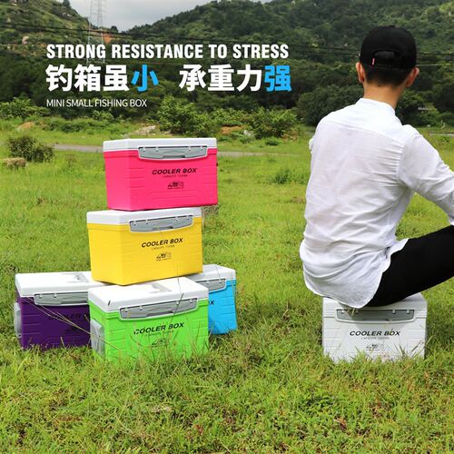 恒冠7L小钓箱超轻海钓箱保温箱冷藏便携轻巧钓鱼箱活饵箱虾箱079 - 图3