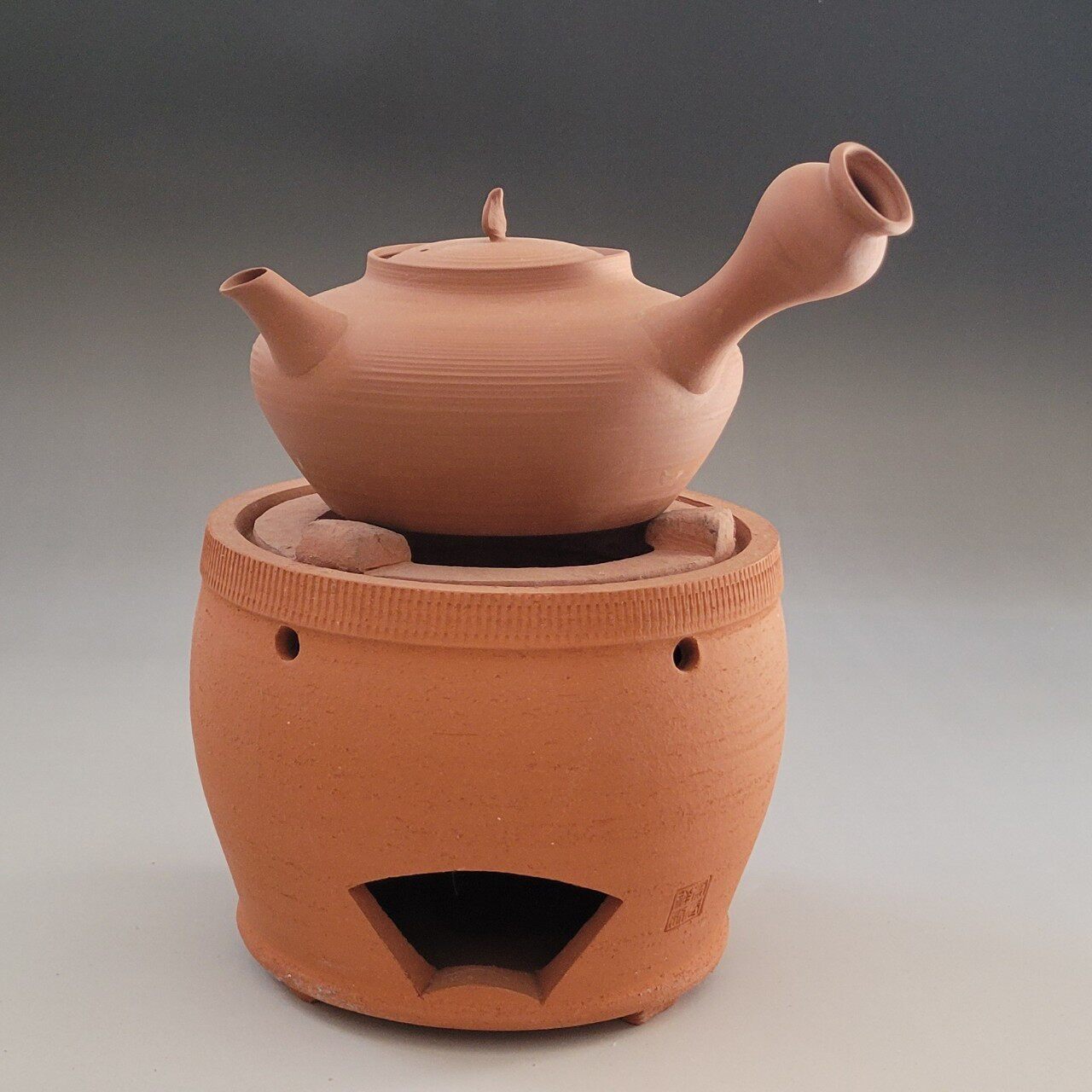 Handmade red clay stove, purple sand pot, charcoal stove, tea stove, olive charcoal stove, small stove, old-fashioned charcoal stove, teapot, hand-made tea set