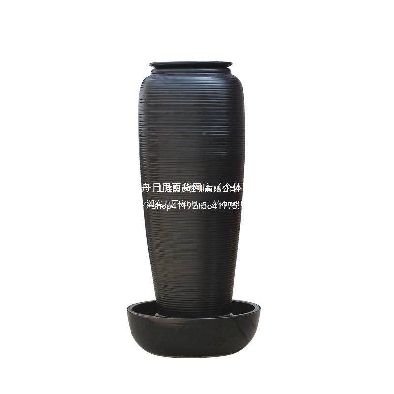 花园鱼水罐LUK客厅陶循环流水花瓶加涌湿器陶瓷水系摆池件喷泉水,淘宝优惠券,粉丝福利购,淘宝优惠卷
