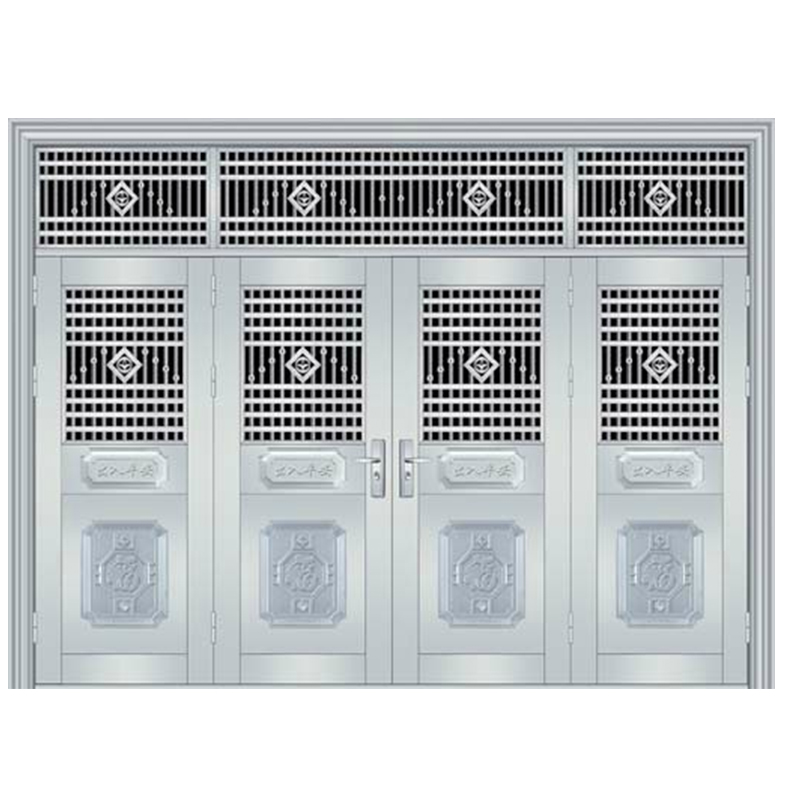 进户门别墅防盗大门乡村家用30不锈钢门不锈钢大门四开门入户门 - 图3