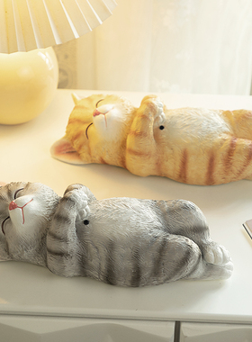 慧心巧聚猫咪摆件桌面客厅装饰家居饰品创意玄关趣味入户门口摆设