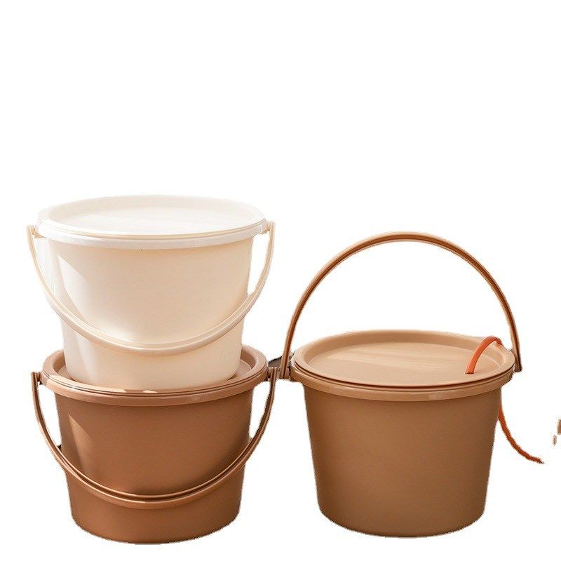 Living room large capacity tea slag bucket with lid garbage filter wastewater bucket Kung Fu tea set accessories Plastic tea table drain bucket
