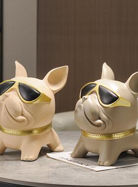 网办红抽法纸盒家用创意斗狗纸巾盒客厅高档轻奢公YQZ装室茶几饰