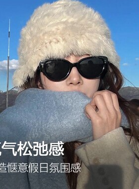 2025新款复古猫眼太阳眼镜女高级感显脸小抗UV海边偏光近视太阳眼