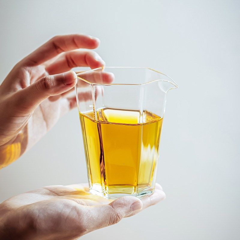 美斯尼玻璃杯公道杯耐热分茶器茶海单个公杯高硼硅分茶杯功夫茶具 - 图2