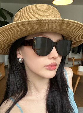 2025新款老钱风墨镜女级感UV400防紫外线大脸显瘦偏光太阳眼镜