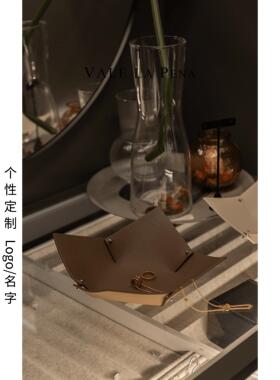 高端无障碍豪华皮革餐桌托盘入口咖啡桌钥匙杂项收纳箱现代风格简