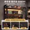 Desktop storage rack, perforated board storage rack, bedroom desk, integrated computer desk, vertical multi-layer bookshelf