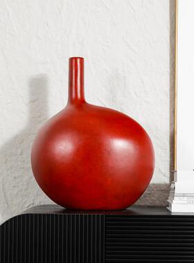 中古风细口高级件花瓶感家居关客厅玄G165展示柜干花瓶摆装饰品组