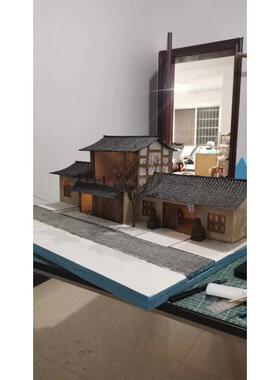 童年怀旧老房子模型定制农村院子场景老家还原微缩模型定做摆件